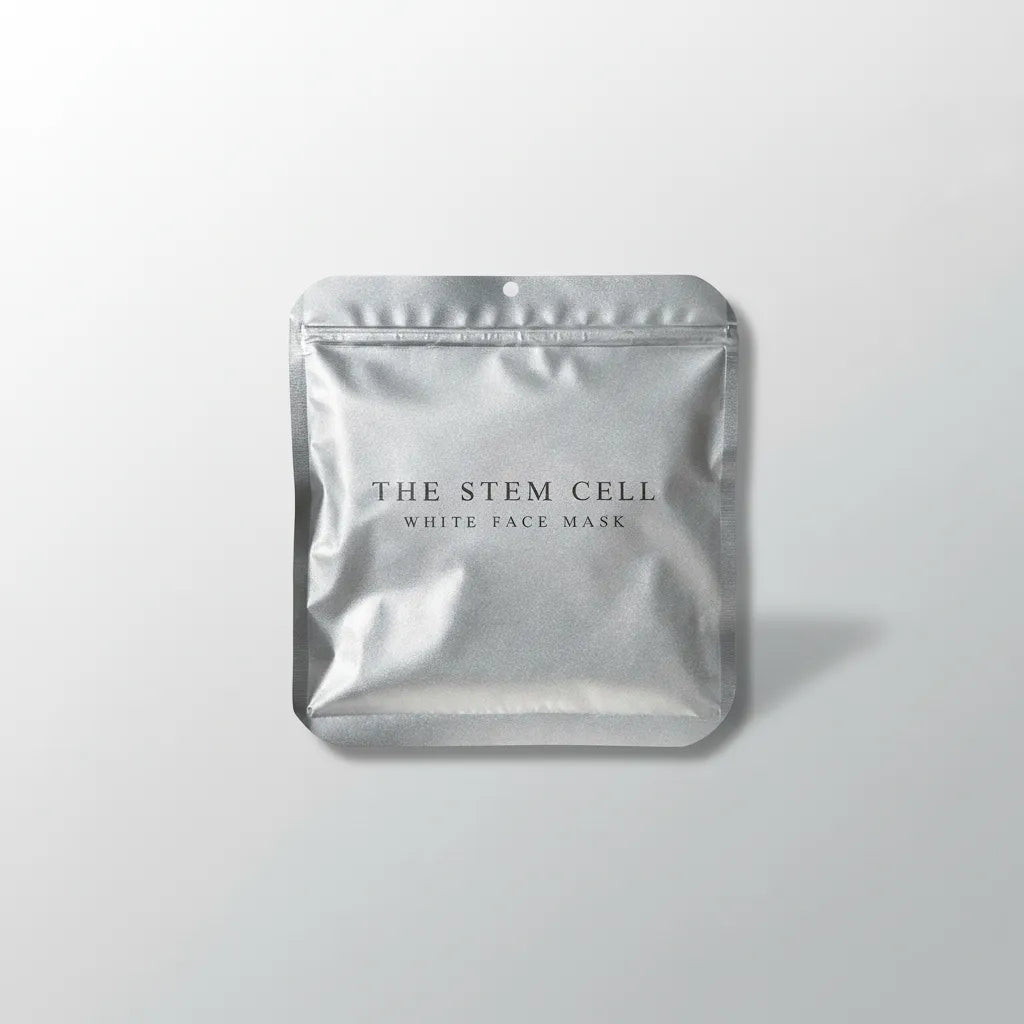 The stem cell white face mask · mascarilla iluminadora con exosomas y 4 activos despigmentantes