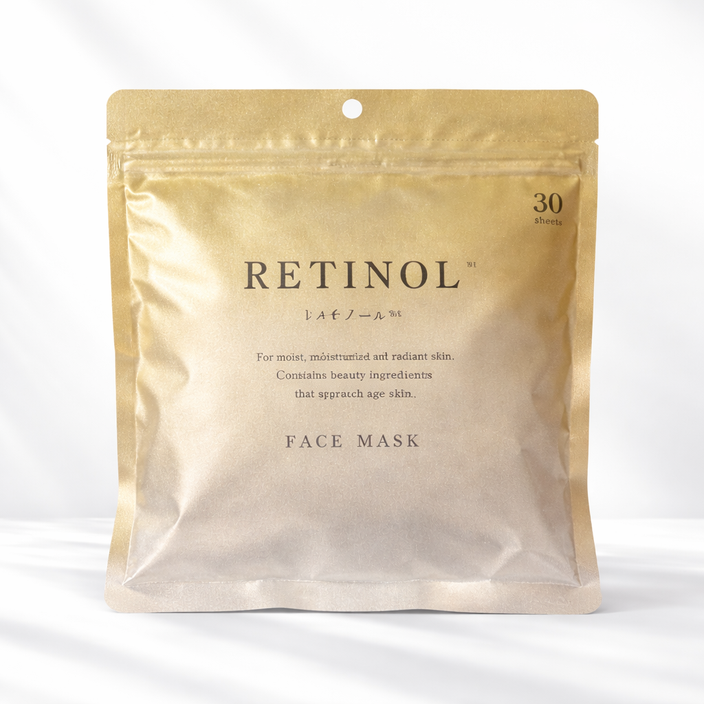 Mascarilla facial antiedad - retinol face mask  con retinol para pieles maduras
