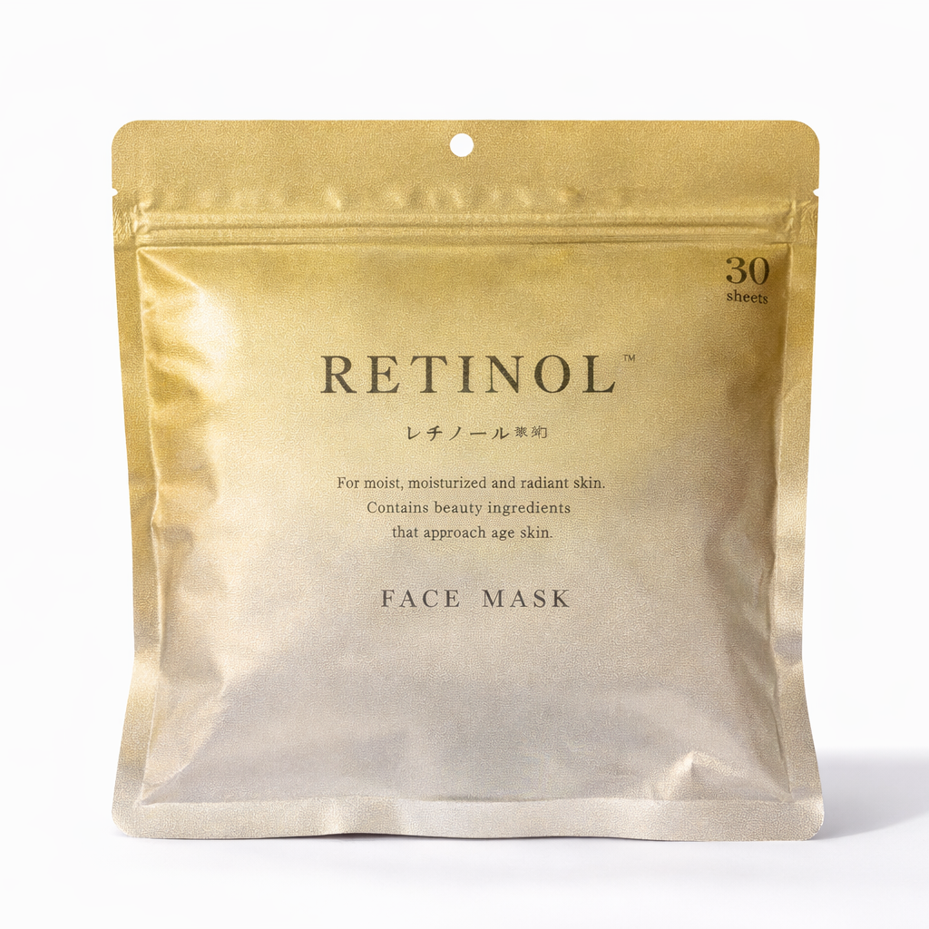 Mascarilla facial antiedad - retinol face mask  con retinol para pieles maduras